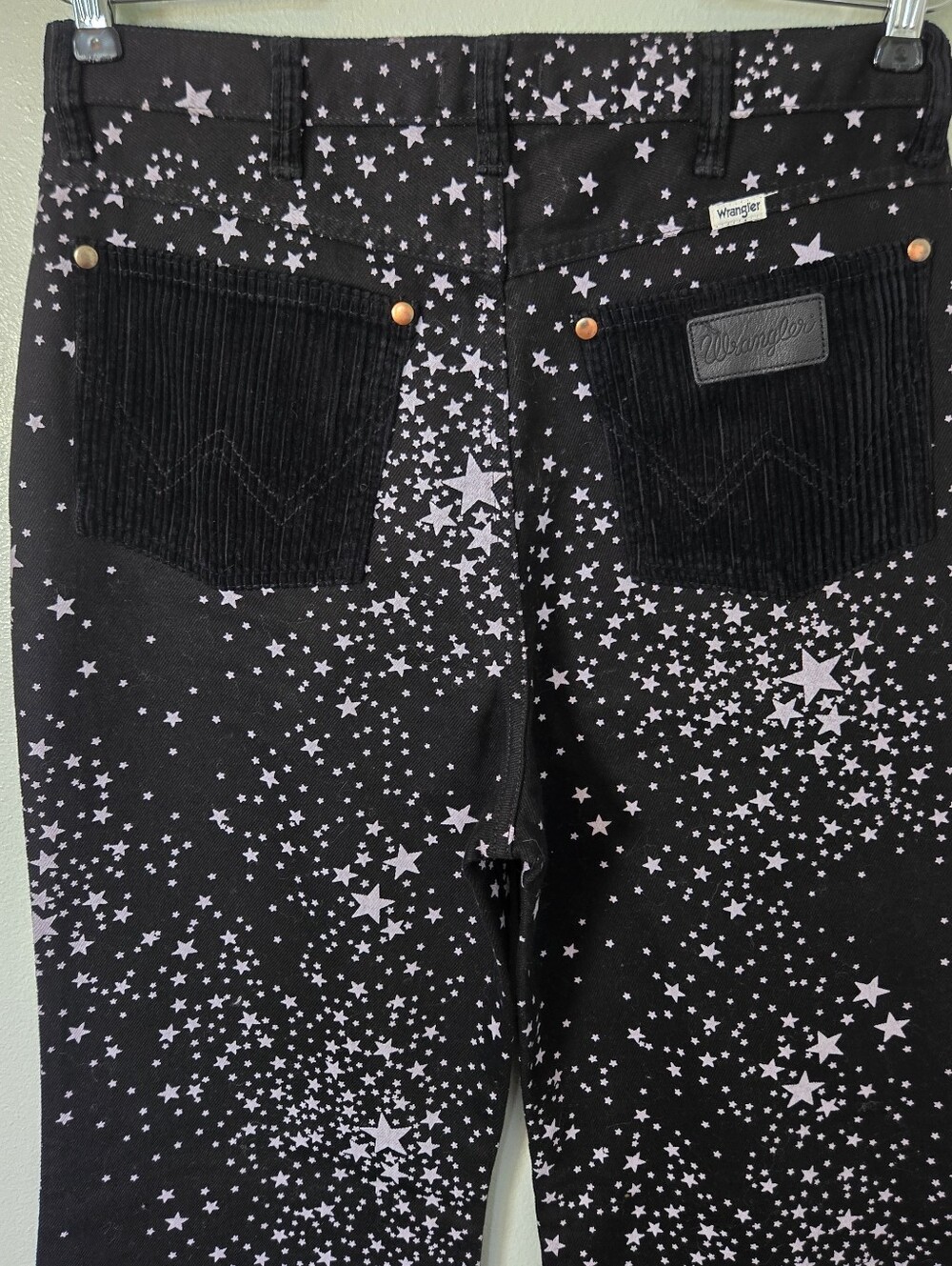 Wrangler | Black Wanderer High Rise Flare Pant In Star Struck Size 29 - Picture 7 of 13